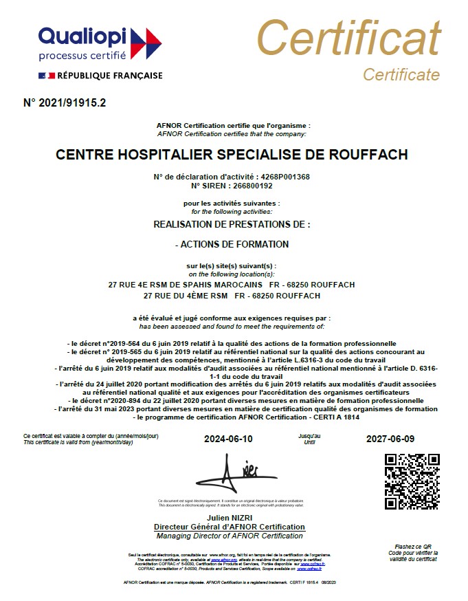 Capture décran qualiopi